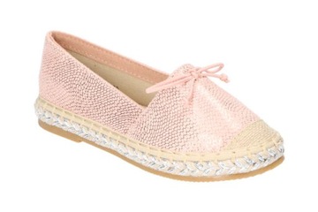 AMERICAN CLUB GC 20/20 ESPADRYLE BALERINY DZIEWCZĘCE PINK RÓŻOWE R 32