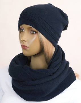 КОМПЛЕКТ ШАПКА без помпона+ЮБКА №45