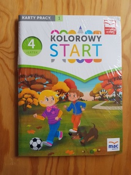 Kolorowy start 4- latek karty pracy 1 + przewodnik
