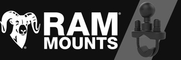 Держатель RAM Mount для рулей диаметром 1,3 - 3,2 см с шариком B 1