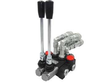 ROZDZIELACZ HYDRAULICZNY 2 SEKCYJNY + GNIAZDA EURO