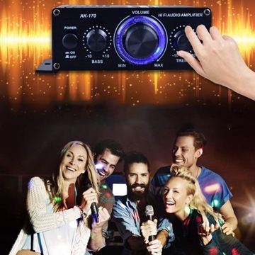 MINI WZMACNIACZ MOCY AUDIO AK-170 BLUETOOTH 5.1