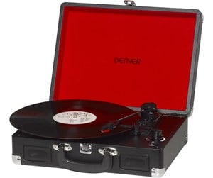 Gramofon USB z oprogramowaniem do nagrywania na PC Denver czarny