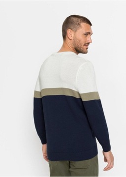 SWETER MĘSKI W PASKI BONPRIX 64