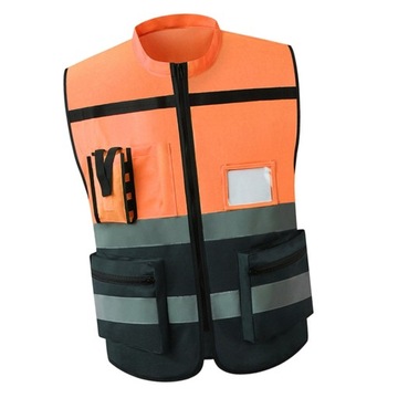 short sleeve high visibility mesh safety XL Orange