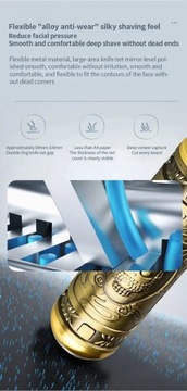 Портативная мини-электробритва для мужчин, винтажная роторная бритва d
