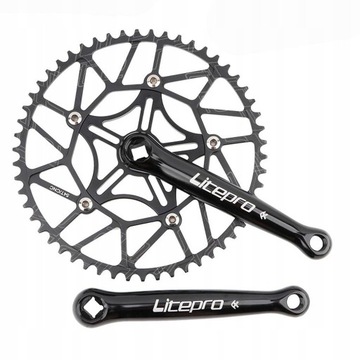 Твердая черная складная велосипедная рукоятка