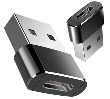 Adapter OTG USB 2.0 do USB 3.1 USB-C typ C Alu