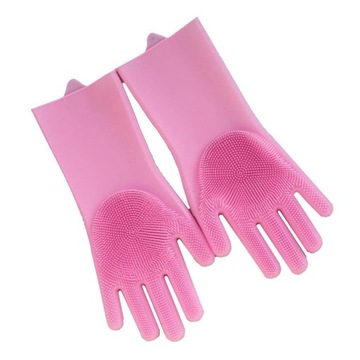Силиконовые перчатки для мытья посуды.