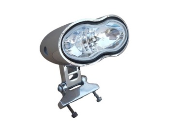 NAKED CAFE RACER CUSTOM BOBBER LAMPA PRZÓD REFLEKTOR TUNING CHROM