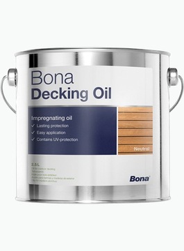BONA DECKING OIL 2,5 Л НЕЙТРАЛЬНОЕ МАСЛО ДЛЯ ДЕКИНГА