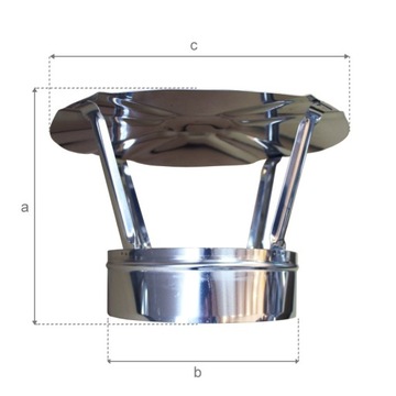 Навес для дымохода ЗОНТ волновой РОЗЕТКА ДЛЯ ДЫМОХОДА FI 160
