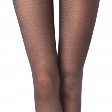 Колготки с ажурным узором PERFINO