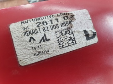 RENAULT CLIO 3 III FACELIFT 09- HB SVĚTLO PRAVÁ ZADNÍ