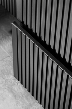 ADEL BLACK 82-80 Шкаф для ванной комнаты с умывальником SKY и сифоном FREE PRELOC