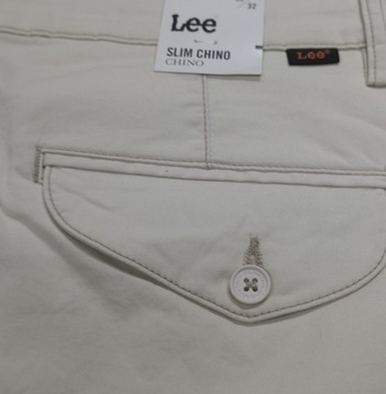 LEE CHINO slim spodnie bawełniane W32 L32