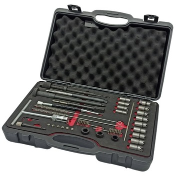 Набор резцов для седел форсунок со щетками, съемник