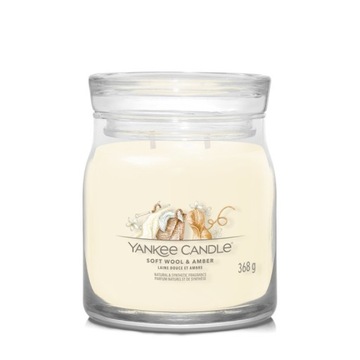 Średnia świeca Wool Amber Yankee Candle