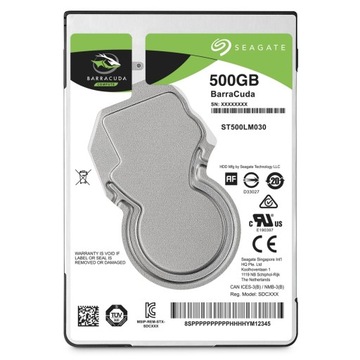 Диск SEAGATE BarraCuda 500 ГБ 2,5 128 МБ ST500LM030