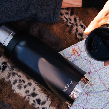 Вакуумный дорожный термос для чая FUORI, 1 л, вакуумная сталь