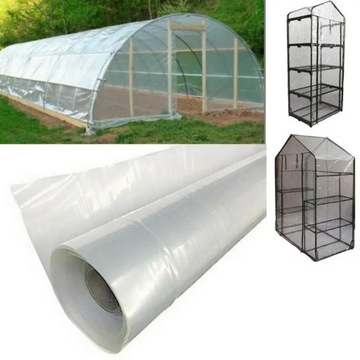 Green Plastic Transparent 15m Vegetable Greenhouse Agricultural