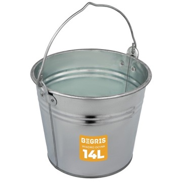 ВЕДРО МЕТАЛЛИЧЕСКОЕ ОЦИНКОВАННОЕ 14 Л, ПРОЧНОЕ ОЦИНКОВАННОЕ