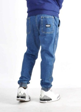 Spodnie S Bossline Casual Jeans Joggery Mid Loose luźne
