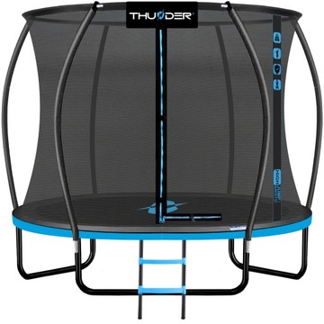 WZMOCNIONA TRAMPOLINA dla dzieci 305CM 10FT ŁATWY MONTAŻ drabinka siatka