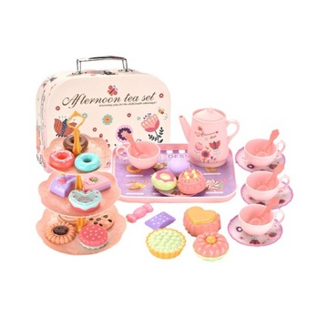 Zabawki Tea Party Set, Symulacja Tea Food Cake Set