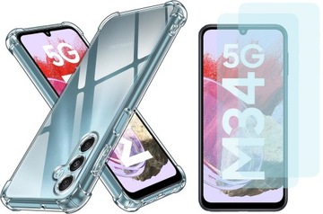 Etui A-SHOCK BUMPER Case do Samsung Galaxy M34 5G + 2x SZKŁO HARTOWANE 9H