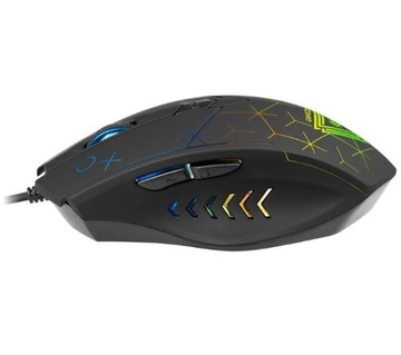 Mysz gamingowa przewodowa Tracer Gamezone XO USB Optyczna 1600 dpi Czarna