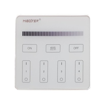 Panel pilot szklany ścienny BIAŁY do oświetlenia LED mono Milight Miboxer