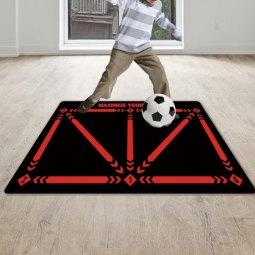 Футбольный тренировочный коврик Тренировочный ковер Темп Контроль мяча Игрок Красный