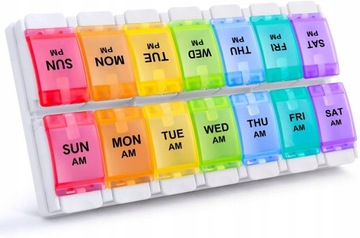 POJEMNIK KASETKA NA TABLETKI Pill Case Kolorowy