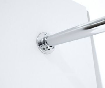 КРЕПЛЕНИЕ РОЗЕТКИ СТАЛЬНАЯ ТРУБА 25мм ХРОМ 2 ШТ c1