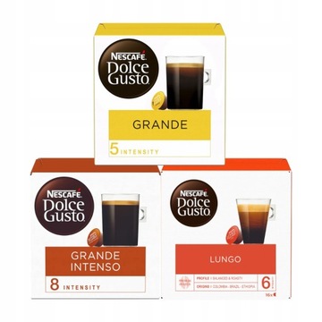 Nescafe Dolce Gusto Kapsułki Grande Lungo 3x 16szt
