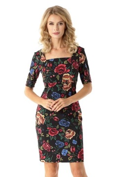 Elegancka sukienka dopasowana ołówkowa, S