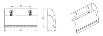 РУЧКА БАЛКОННАЯ ЗАЩЕЛКА DELUXE, ДУБ