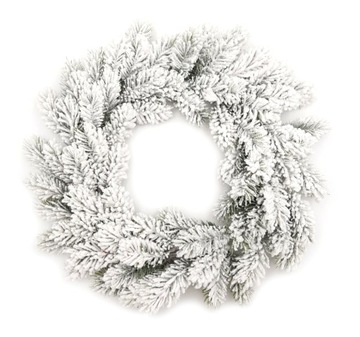 WIENIEC ŚWIĄTECZNY OŚNIEŻONY STROIK 40 cm GIRLANDA