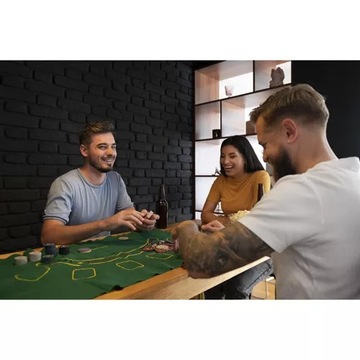 Покерный набор, 200 фишек, карты, фишки для игры в техасский покер, кости + коврик