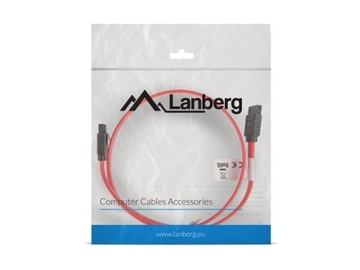КАБЕЛЬ LANBERG SATA III 6ГБ/С 50СМ С ЗАЩЕЛКАМИ