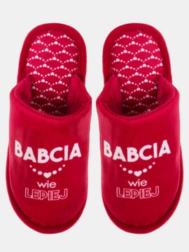 CIEPŁE KAPCIE DAMSKIE PREZENT DLA BABCI 40-41