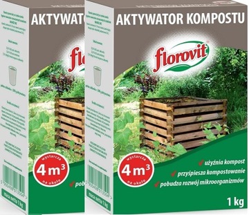 Aktywator kompostu Florovit 2KG nawóz azot 32% 8m3