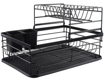 СУШКА ПОСУДЫ С ДВУХУРОВНЕВЫМ ПОДДОНОМ