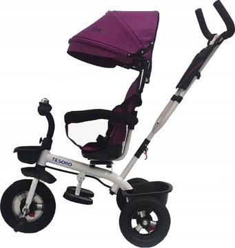 ТРЕХКОЛЕСНЫЙ ВЕЛОСИПЕД ПОВЕРНУТЫЙ НА 360°, НАДУВАННЫЕ КОЛЕСА