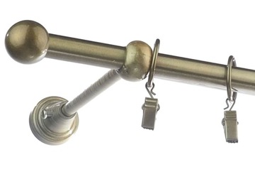 Карниз металлический, диаметр 16, одинарный, 200 см.