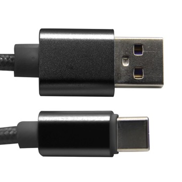 Кабель USB type C для зарядки PS5 Pad PlayStation 5, плетеный, 3м, черный