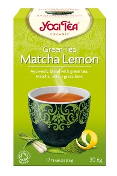 HERBATA YOGI GREEN MATCHA LEMON TOREBKI 30,6G