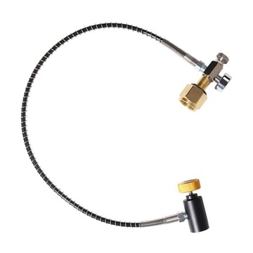 Akcesoria do adapterów do napełniania butli CO2 z manometrem 3000PSI i wężem W21.8
