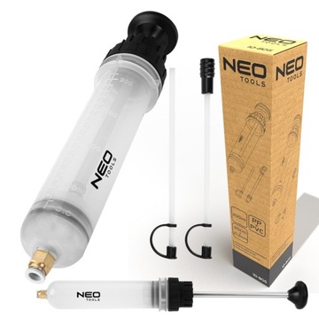 ШПРИЦ МАСЛЯНЫЙ ВСАСЫВАТЕЛЬ ТОРМОЗНАЯ ЖИДКОСТЬ ТОПЛИВО 200 МЛ НЕО РУЧНАЯ ВСАСЫВКА